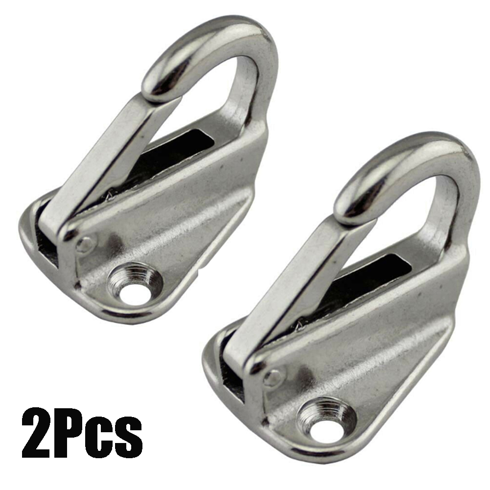 2 X Marine 316 สแตนเลสสตีลฤดูใบไม้ผลิ Snap Fending Hook Fender เรือฮาร์ดแวร์ Marine เรือฤดูใบไม้ผลิล็อค Fender Hooks พร้อมสต็อก