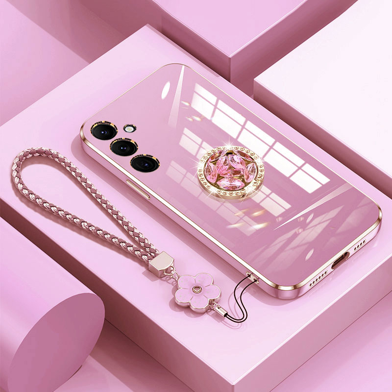 Een 54 34 14 13 Case met Lanyard, Luxe Diamanten Houder Case Voor Samsung galaxy A54 A14 A34 A04 E A03 S Cover Cases A54 Stand Ring