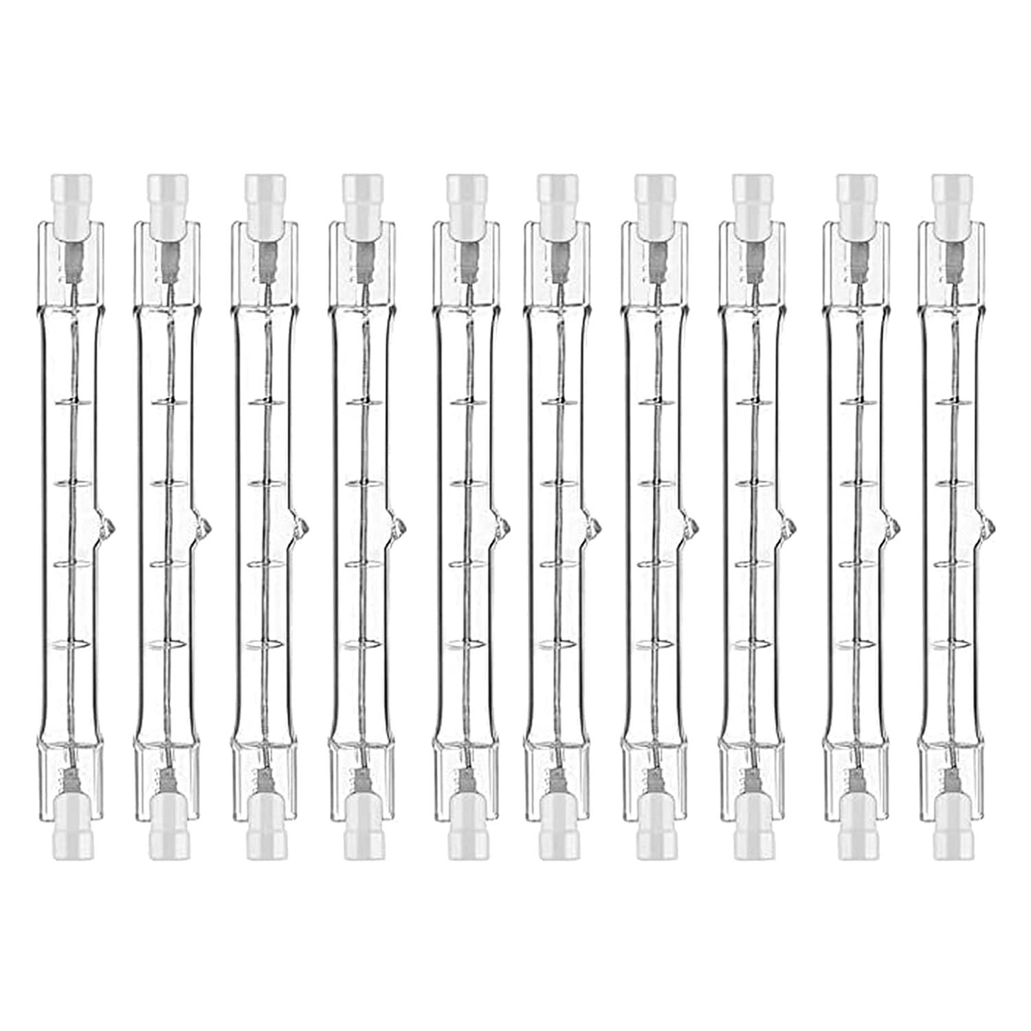 R7S Halogen Light Bulb 118 mm 200 W 230 V Pack of 10 Halogen Rod R7S Halogen Bulb R7S Dimmable Halogen Rod Lamp Lights