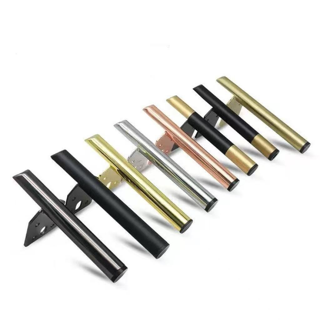 4 piezas de patas de soporte de metal engrosado de lujo ligero para muebles de baño, gabinetes de TV, mesas, sofás y mesas de té