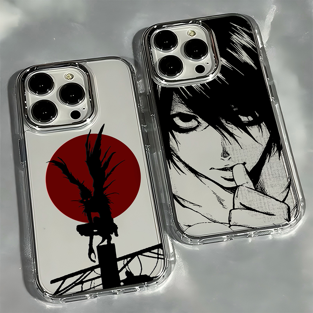 Hot Anime Deaths Notes Telefoon Case Voor iPhone 17 16e 16 15 14 13 12 11 mini Pro Max X XR XSMAX 8 7 Air Plus Transparante Soft Cover