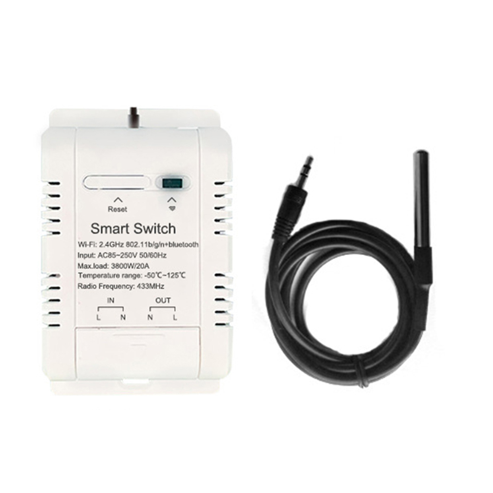 16A 20A para Tuya WIFI interruptor de temperatura Sensor Rf433 termostato Monitor interruptor de temperatura interruptores de Control