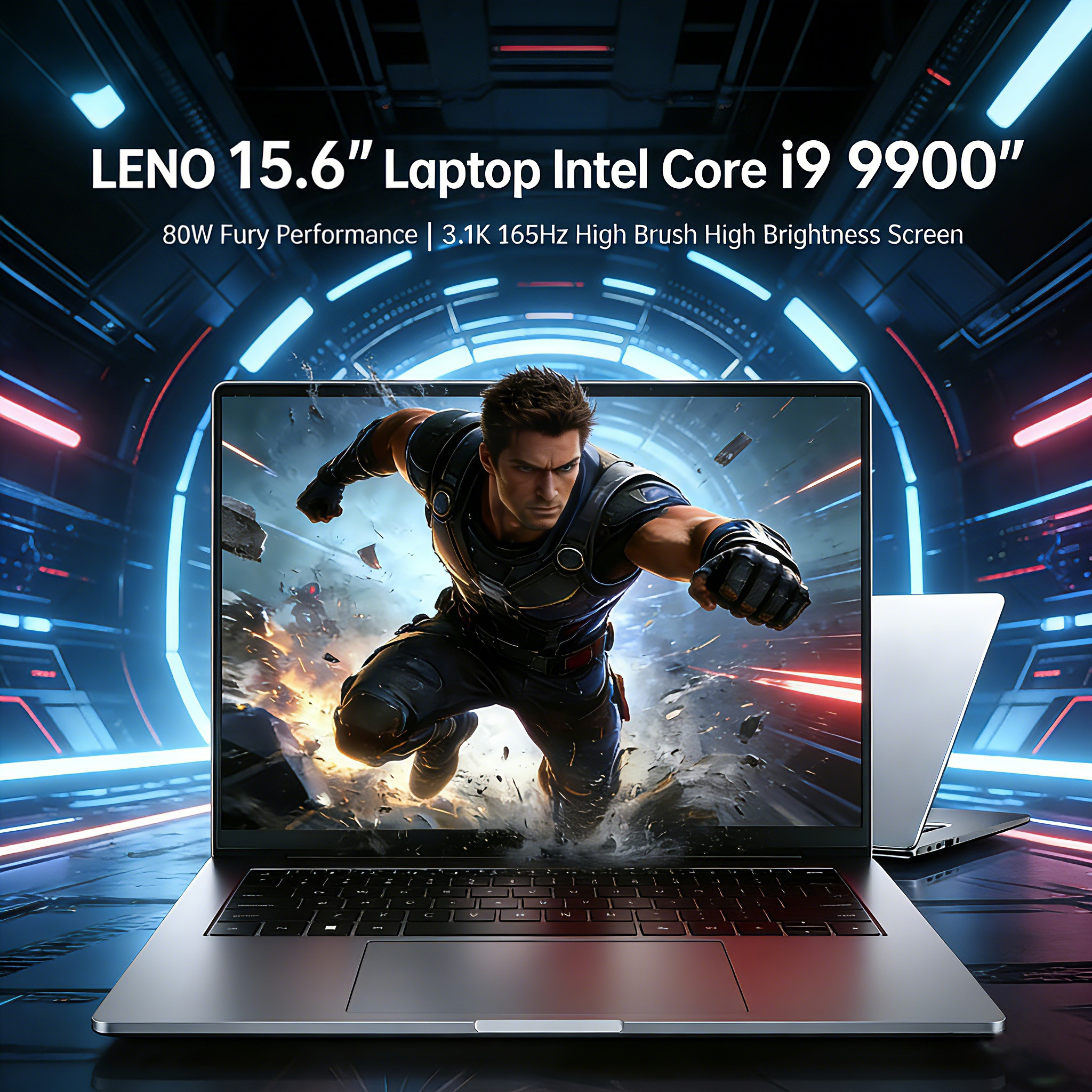 LENO Laptop de 15,6 polegadas Intel Core i9 9900 32GB 1TB/2TB 1920*1080HD Windows 11 Computador para jogos PC Gamer escritório Notebook ultrafino