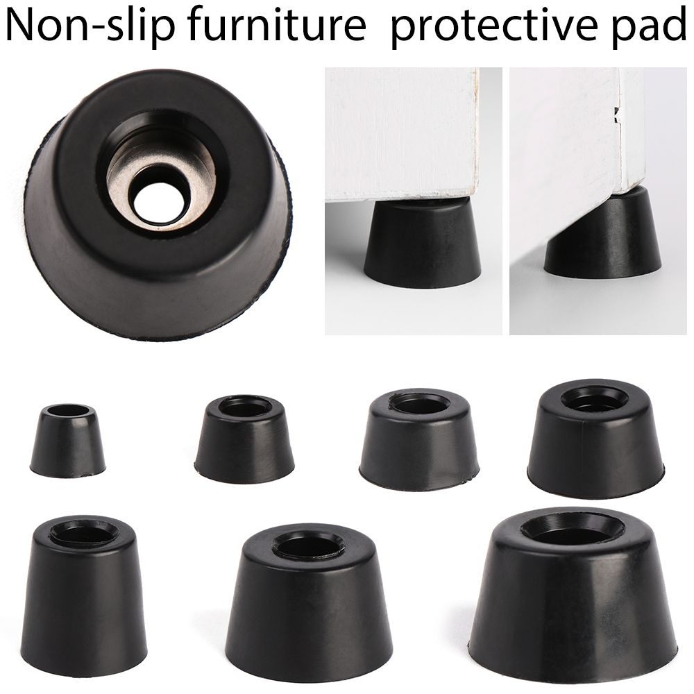 10st Safe Cabinet Speaker Kussen PVC Voetmat Taps toelopende meubelslipvoeten Beschermend kussen