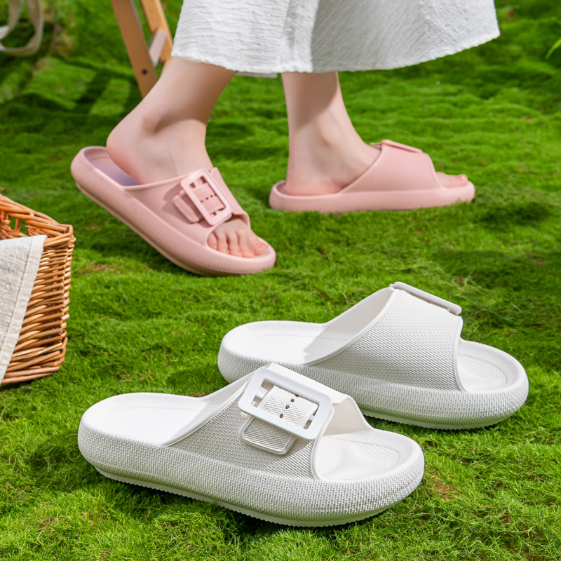 New Women's Thick Sole Flip Flops - Summer Outdoor Sandals , Lightweight EVA Beach Slides, Anti-Slip Shower Unisex Shoes