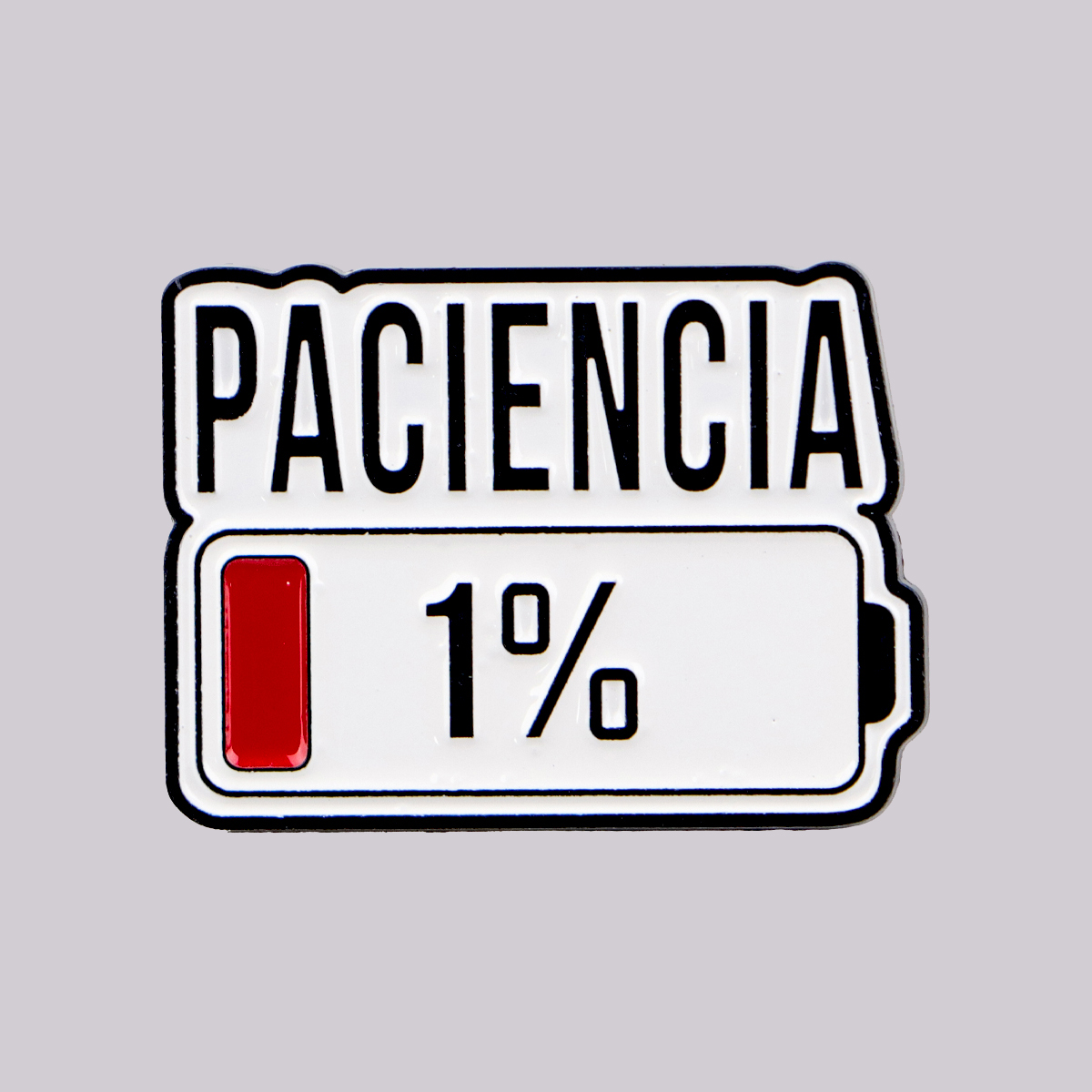 สเปน PACIENCIA เคลือบ Pin 1% แบตเตอรี่เข็มกลัด Pines Lapel Pins Badge กระเป๋าเป้สะพายหลังเสื้อผ้าอุปกรณ์เสริมแฟชั่นเครื่องประดับของขวัญ