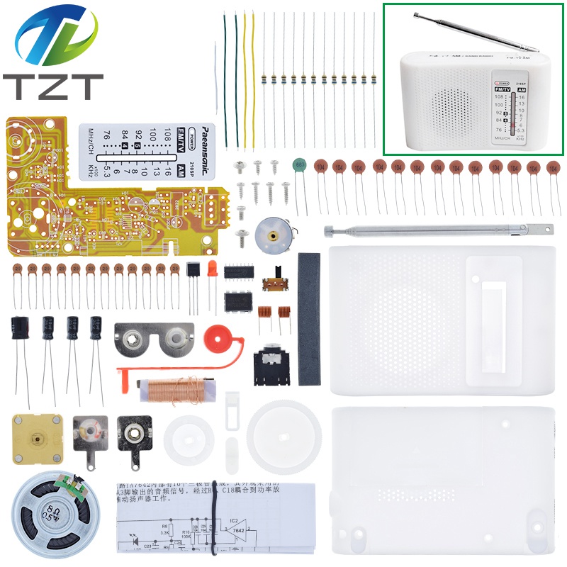 Kit de Radio estéreo CF210SP AM/FM, juego de ensamblaje electrónico DIY para estudiantes, envío directo de julio, laboratorio DIY