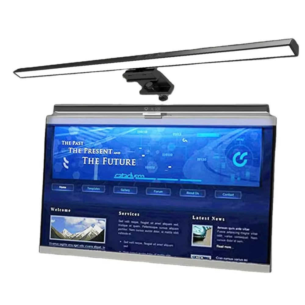 Lâmpada de mesa para cuidados com os olhos, 50cm, led, computador, monitor, tela, barra de luz, escurecimento contínuo, leitura, alimentado por usb, lâmpada de mesa suspensa