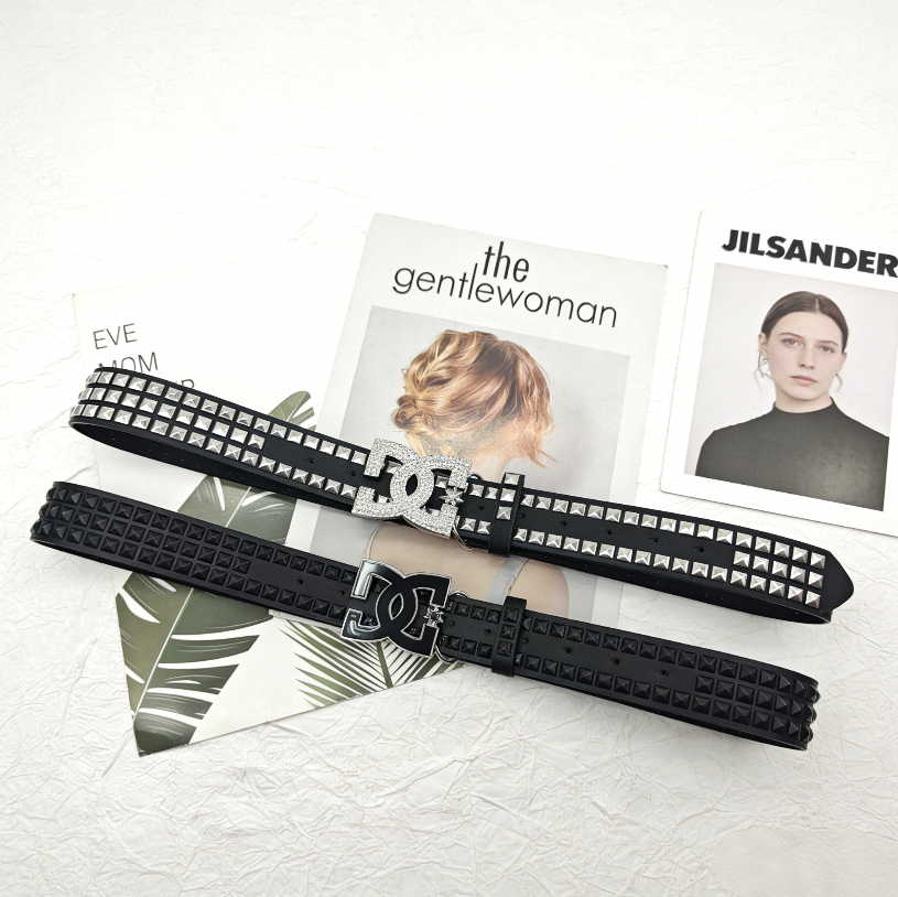 2026 Luxe Y2K Punk Stijl Damesriem - 3,8 cm brede luxe riem met rivets, lettergesp en kristallen decoratie, hoge kwaliteit