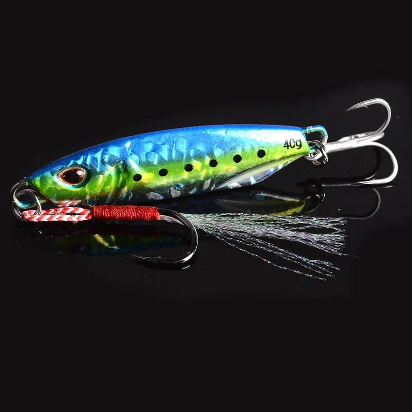 2023 Japen Metallo Cast Jig Cucchiaio 10/15/20/30/40g Shore Casting Jigging Pesce Spigola Richiamo di Pesca Esche Artificiali Affrontare