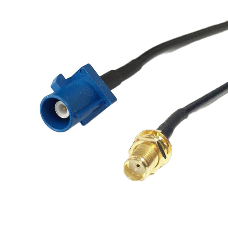 SMA Male Female naar Fakra C 5005 Blauwe Connector Pigtail Kabel RG174 voor GPS Navigatie Auto Verlengkabel VW Seat Benz Ford NIEUW