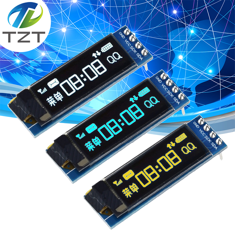 0.91인치 OLED 모듈 0.91인치 백색 OLED 128X32 OLED LCD LED 디스플레이 모듈 0.91인치 IIC 통신 4PIN