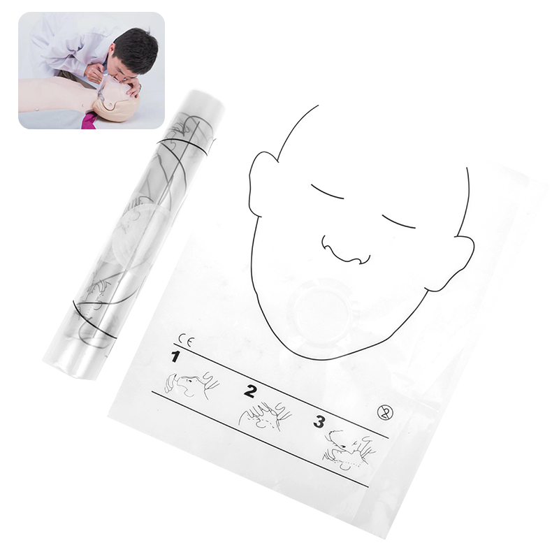 5/30 Stuks Draagbare Ademhalingsmasker Wegwerp Cpr Training EHBO Reanimator Masker Cpr Gezichtsschild Roll Rescue Kit Tool