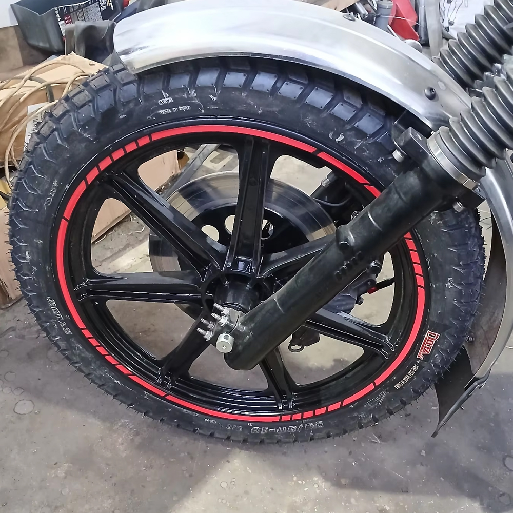 Adesivos Refletivos para Rodas de Moto e Carro 17"18"19" 16 Faixas, Decalques para Yamaha, Suzuki, Honda, Kawasaki