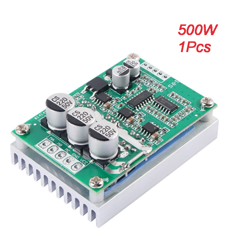 ブラシレスモーター速度コントローラー,ホールフリー,ドライバーボード,高出力電源,逆速度レギュレーターモジュール,DC 12-36V, 500W