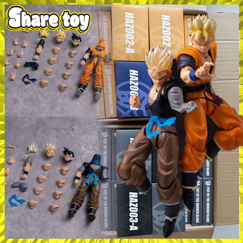 IN-STOCK HA TOYS Son Gohan Action Figure a un braccio HAZ002 & HAZ003 Dragon Ball Figure Missing Arm Gohan Eagle Hero Figures Toy