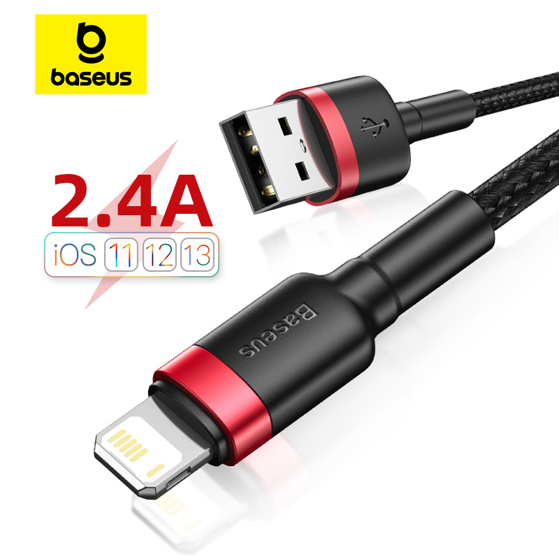 Baseus usbケーブルiphone用14 13 pro max高速充电usbケーブルiphone用12 mini pro maxデータusb 2.4aケーブル