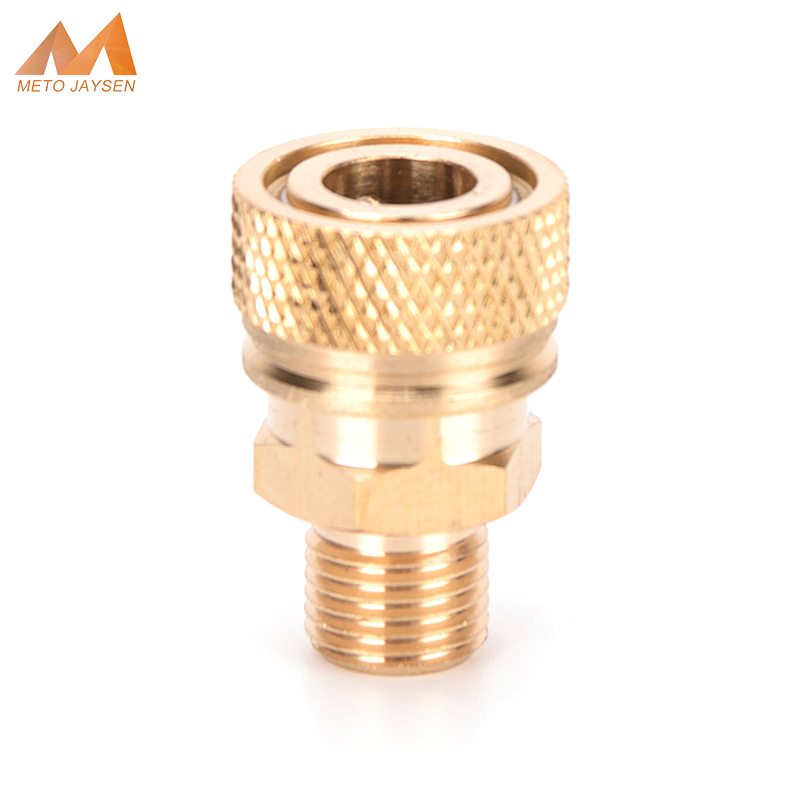 M10x1 rosca macho desconexão rápida liberação 8mm acoplador de recarga de ar soquetes acessórios de cobre 40mpa estilo regular 1 pc/set