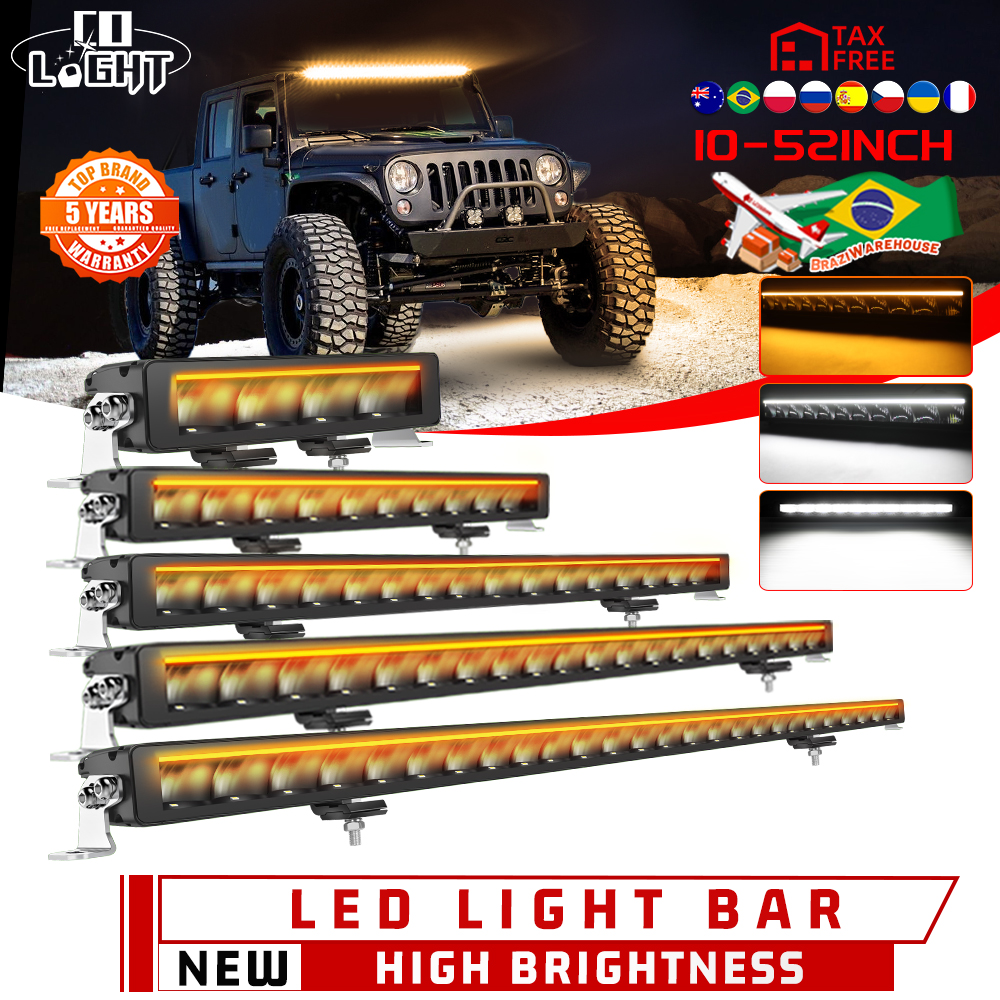 CO LIGHT LED-lichtbalk 52 inch 60.000LM DRL Spot Flood Combo Beam Rijden Off Road Mistwerk voor vrachtwagen Pickup ATV UTV SUV 12V 24V