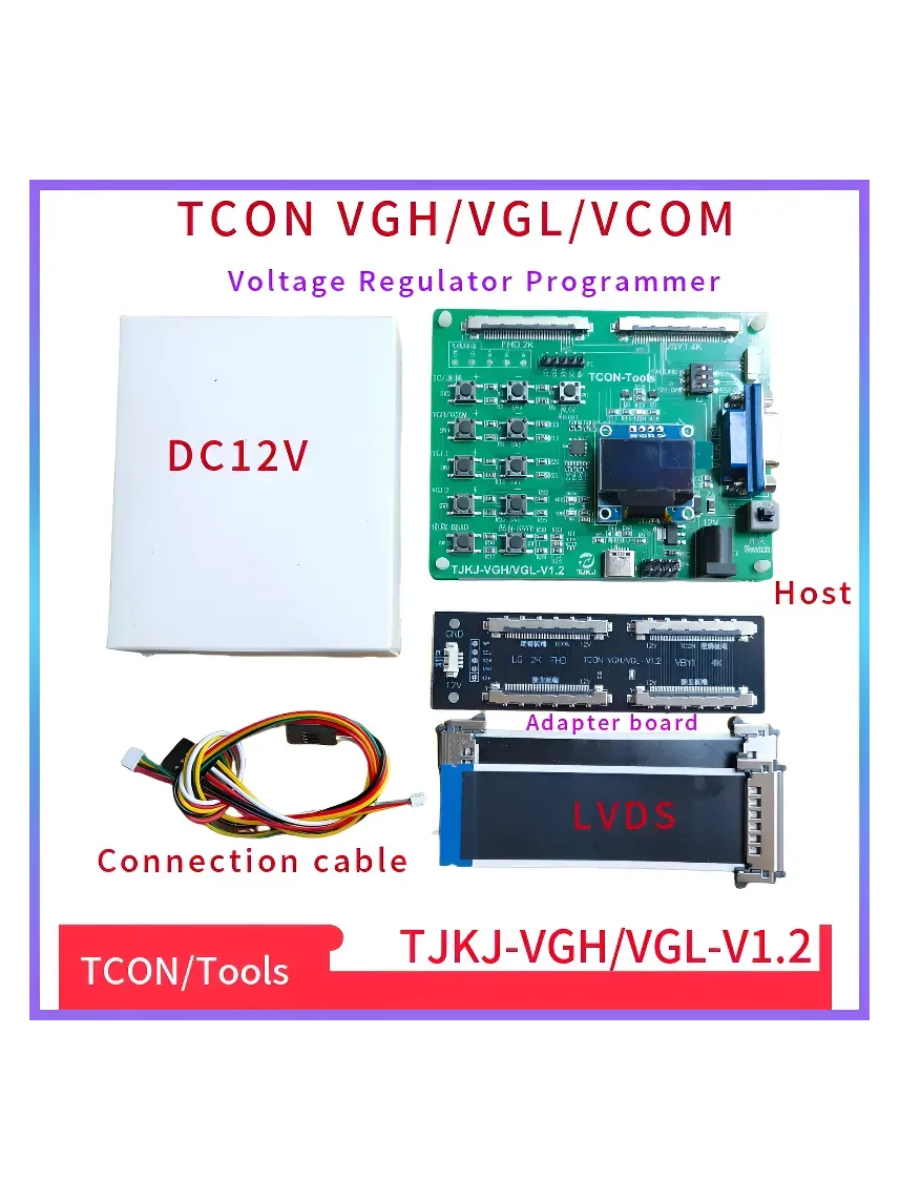 Programmeur de régulation de tension TJKJ-VGH VGL-V1.2 tcon vgh vgl vcom
