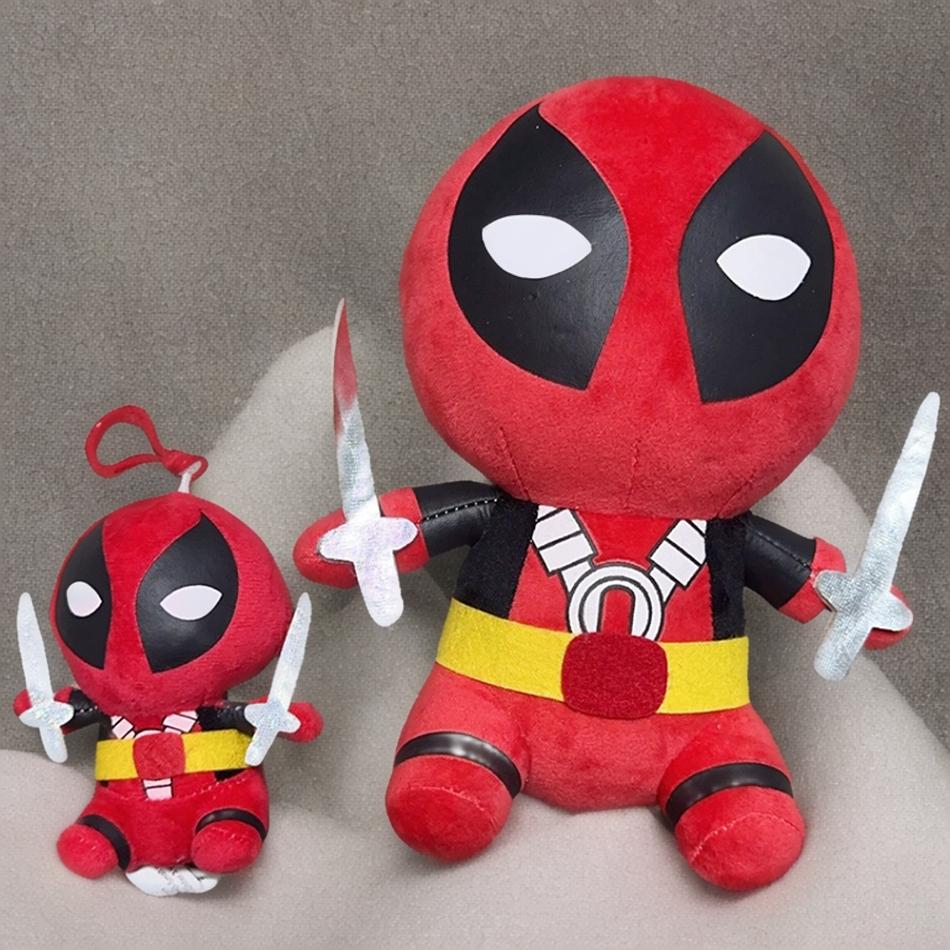 12-22 cm Anime Marvel Deadpool PlĂŒsch Spielzeug Kawaii Puppen Cartoon Comics Figuren Kinder Geburtstag Weihnachten Geschenke