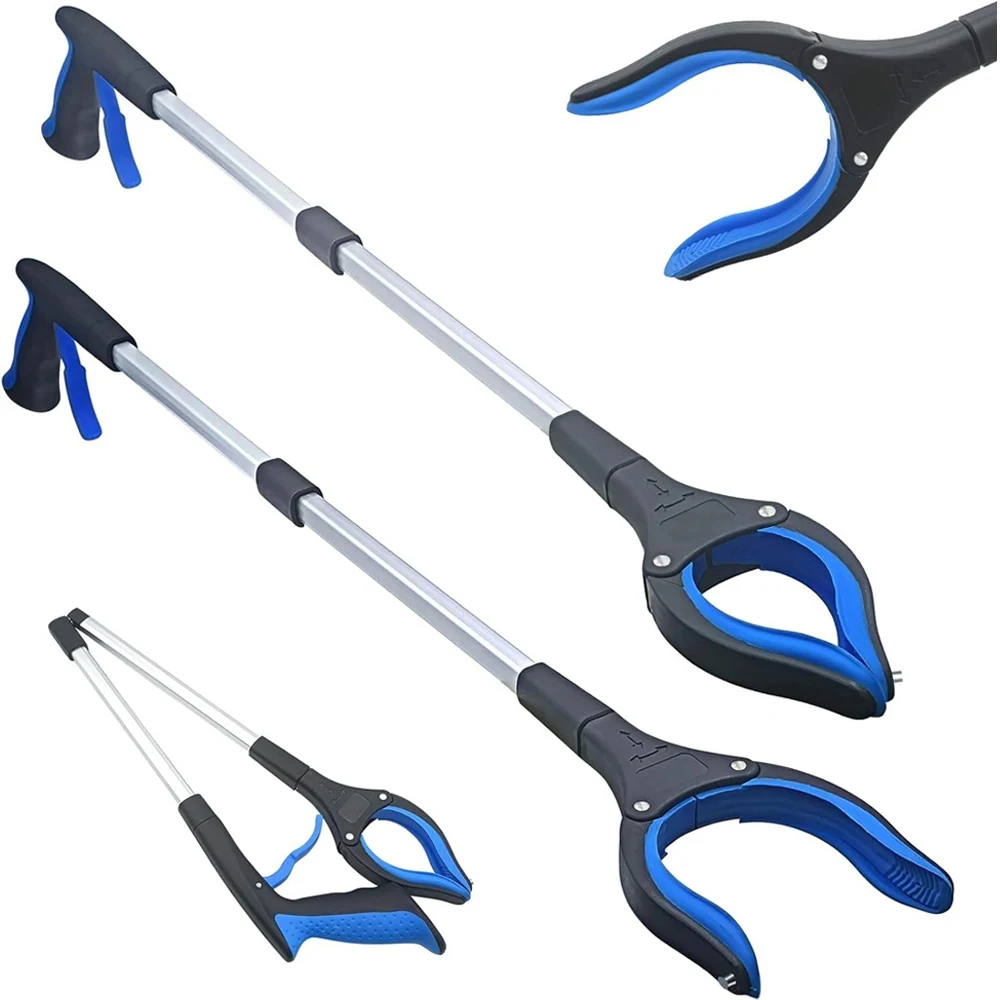 Pinza Raccogli Rifiuti con Rotazione a 360° °   Clip Girevole da 32 Pollici, Leggero e Resistente, Strumento di Presa per Anziani