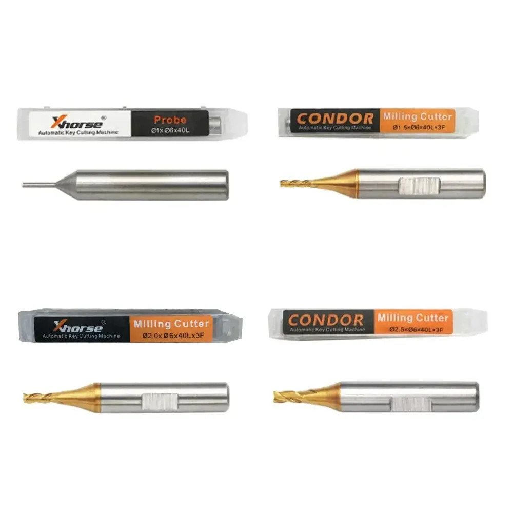 1.0mm 1.5mm 2.0mm 2.5mm Sonda frezarska do Xhorse CONDOR XC MINI Plus Dolphin XP-005 Dolphin XP-007 Maszyna do cięcia kluczy