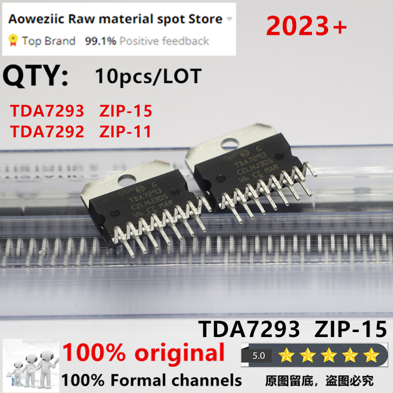 Aoweziic 2023 + 100% nouvelle puce d'amplificateur Audio linéaire originale importée TDA7292 ZIP-11 TDA7293 TDA7293V ZIP-15