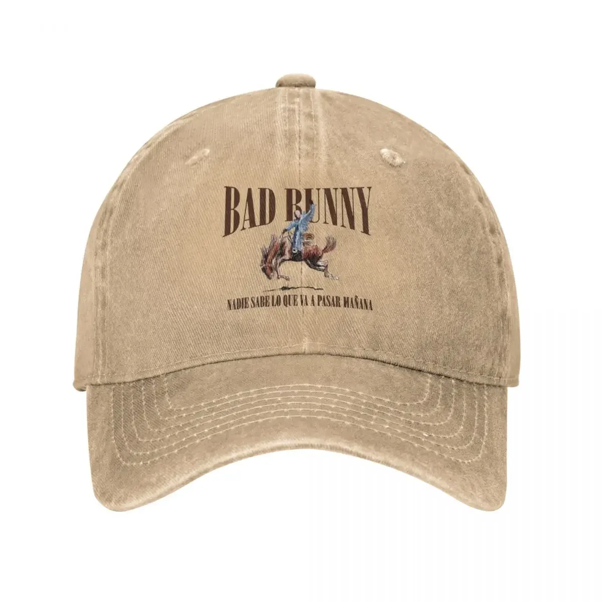 Бейсбольные кепки Tour Bad Bunny Nadie Sabe 2024, потертая музыкальная солнцезащитная кепка в стиле ретро для мужчин и женщин, уличная летняя регулируемая кепка