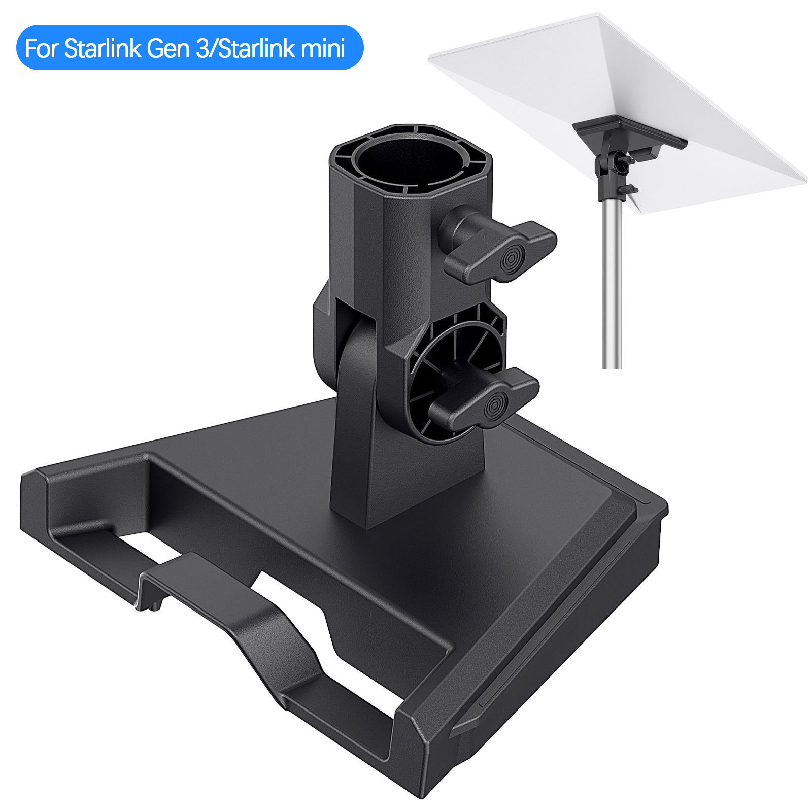 อะแดปเตอร์ท่อสําหรับ Starlink Mini/ Gen 3 หลังคาเสายืนรอบชุดติดตั้งอุปกรณ์เสริมสําหรับ Starlink Gen 3 V3 มาตรฐานจาน ﻿