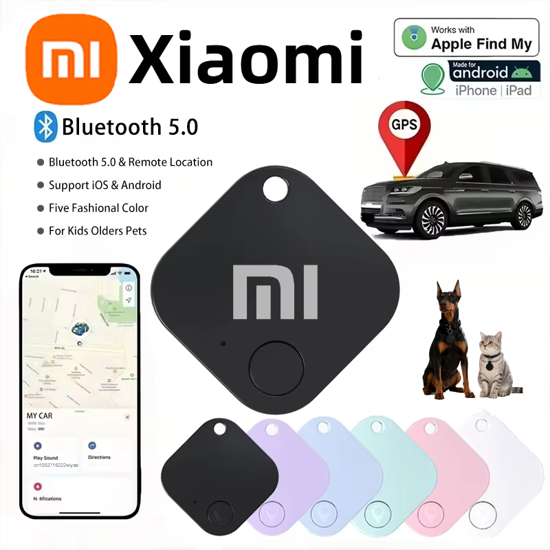 Xiaomi GPS трекер Bluetooth5.0 багажное устройство против потери домашнее животное пожилая детская сумка кошелек дистанционное отслеживание умный искатель для IOS Android