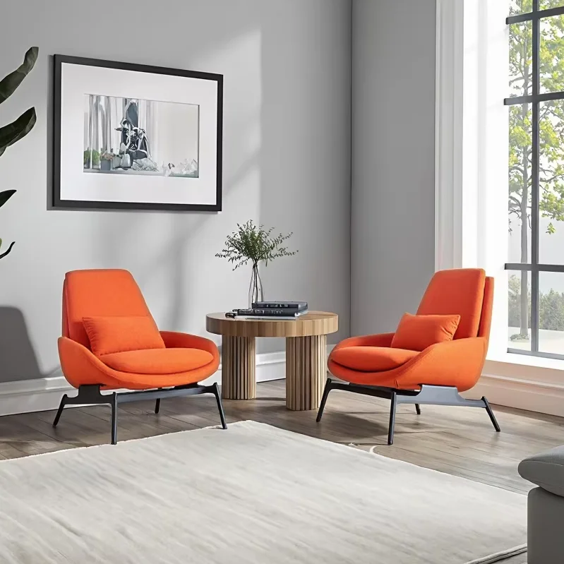 Modern Fabric Leisure Chair Living Room Sofa Chair Hotel Leisure Facilities Armchair