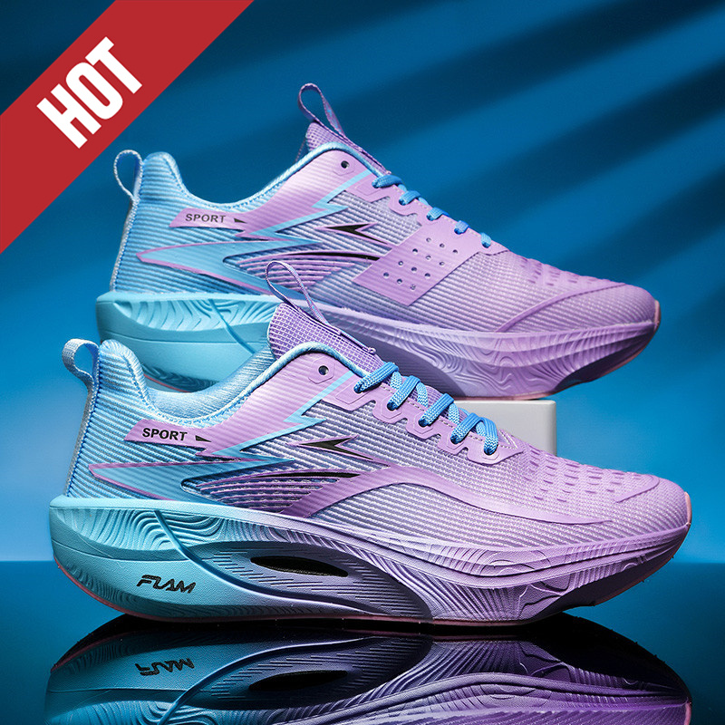 Running Shoes Carbon Board Speciality Marathon Men Sports Breathable Lightweight Women's Comfortable Athletic Nonskid Sneakers