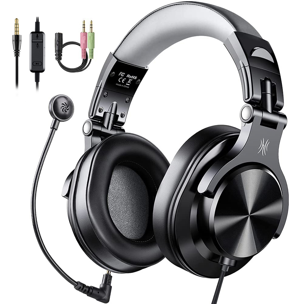Oneodio Wired Gaming Headset Gamer 3,5mm Über-Ohr Gaming Kopfhörer Mit Abnehmbarem Mikrofon Für PC Computer PS4 Xbox