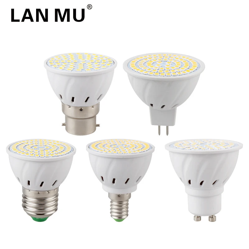 Lampada LED-Birne E27 E14 MR16 GU10 220 V Bombillas LED-Tischlampe Strahler 48 60 80 LED Lampara Spotlicht