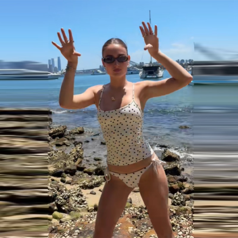 Urlaubs-Bikini-Sets mit Punktemuster für Damen, Tiefer Ausschnitt, Rückenfreies Oberteil, Dreieck-Badeanzug, 2026 Neue Damen-Sommer-Strand-Badeanzüge