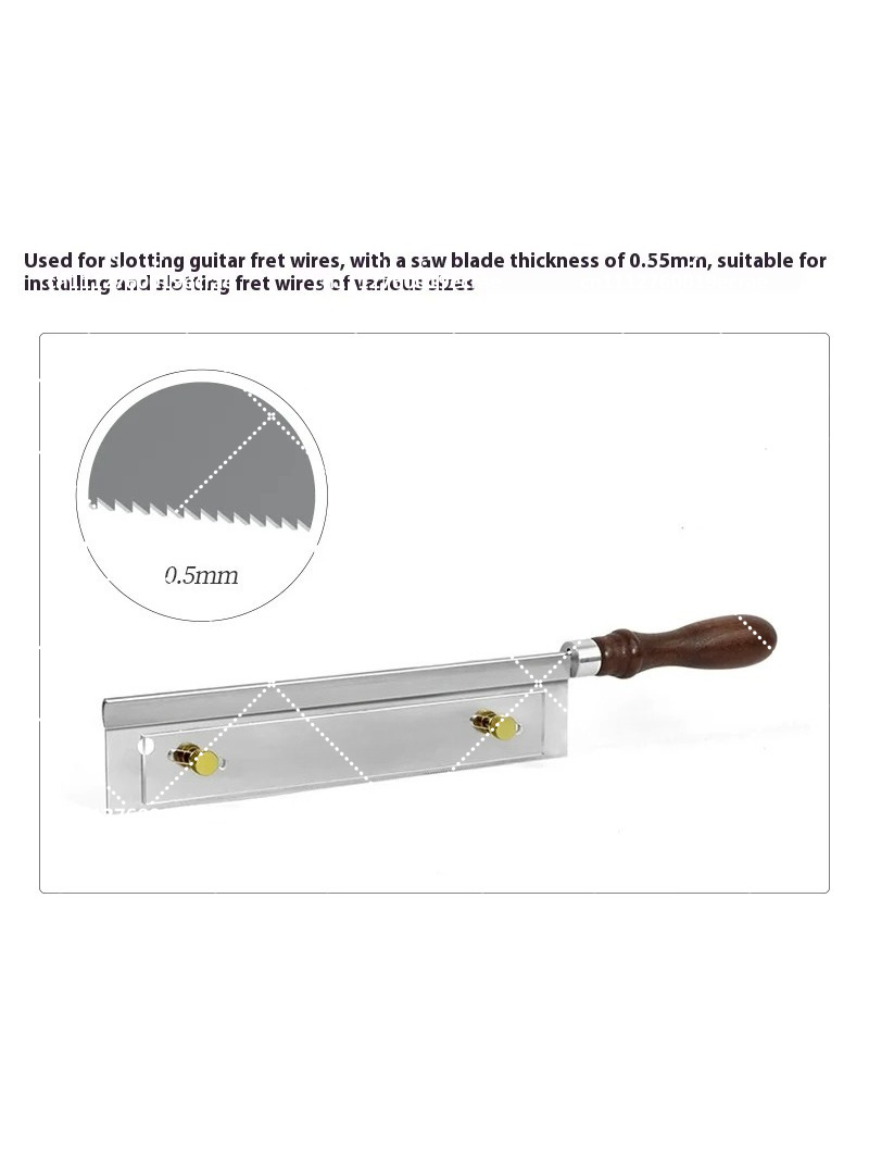 Electric Guitar Fret Groove Saw Acoustic Installing Fret Wire Making Repairing Tool Wooden Handle