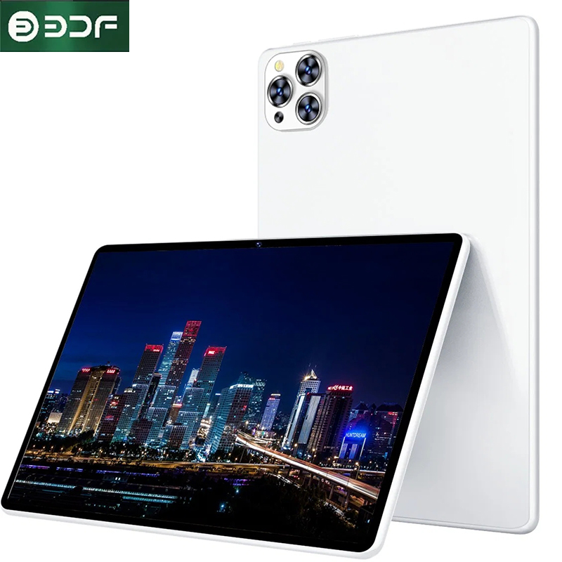 หน้าจอ10.1นิ้วแอนดรอยด์12แท็บเล็ต PC OCTA Core 1.6GHz 8GB + 256GB Android12 IPS Wi-Fi 4G/5g