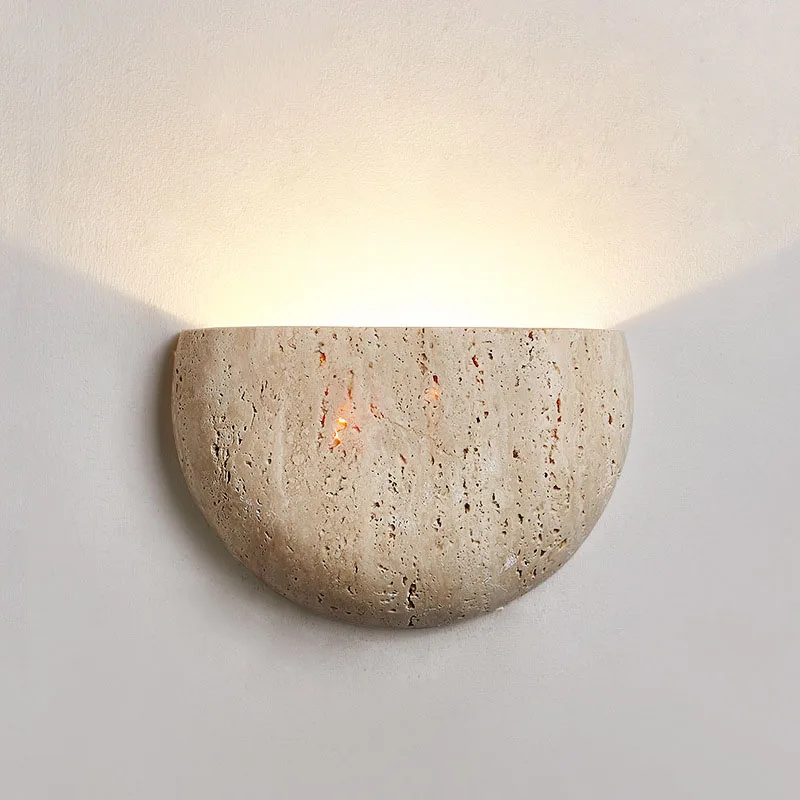 Wabi-Sabi Stein Retro Wohnzimmer Wand Veranda Korridor Homestaycafe Atmosphäre Schlafzimmer Nachttisch Wandleuchte
