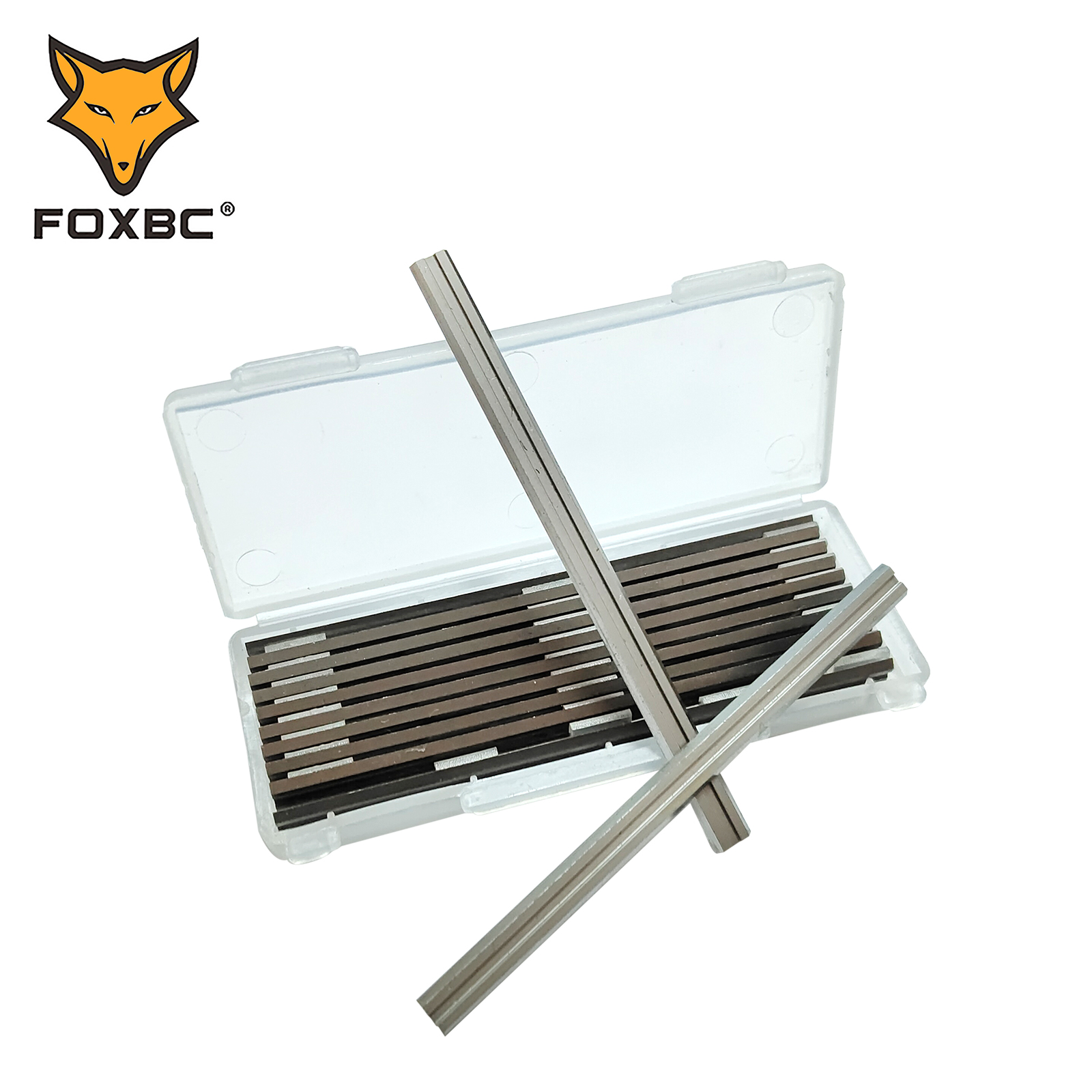 FOXBC 82mm HSS cuchillas cepilladoras para Bosch DeWalt Metabo Makita Trend y Elu accesorios de herramientas eléctricas de carpintería 3-1/4 "10 Uds