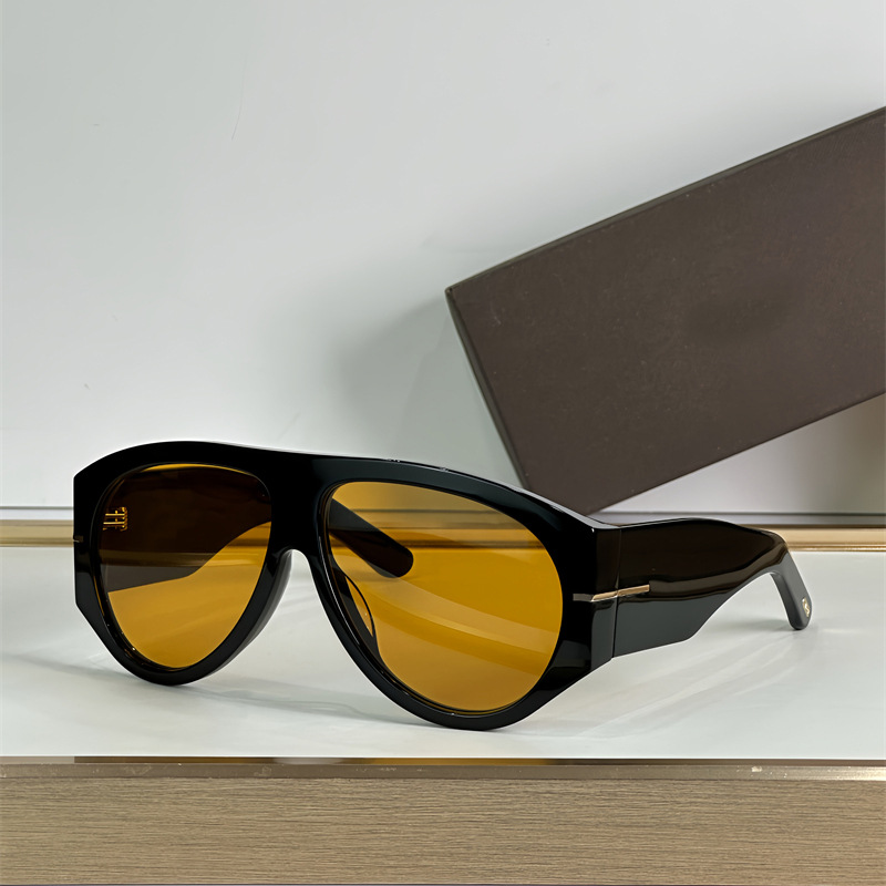 Nuevas gafas de sol de piloto de gran tamaño para mujer, gafas de sol de lujo con marco grande de una pieza con gradiente, gafas de sol clásicas Retro gruesas