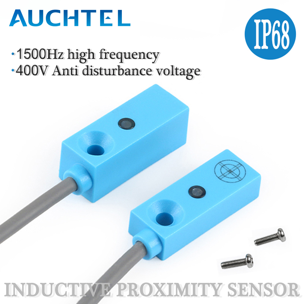 AUCHTEL IP68 4mm Pequeno ABS Shell Sensor de interruptor de detecção de proximidade indutivo não nivelado LBE-04 para PLC NPN/PNP DC 12V 24V