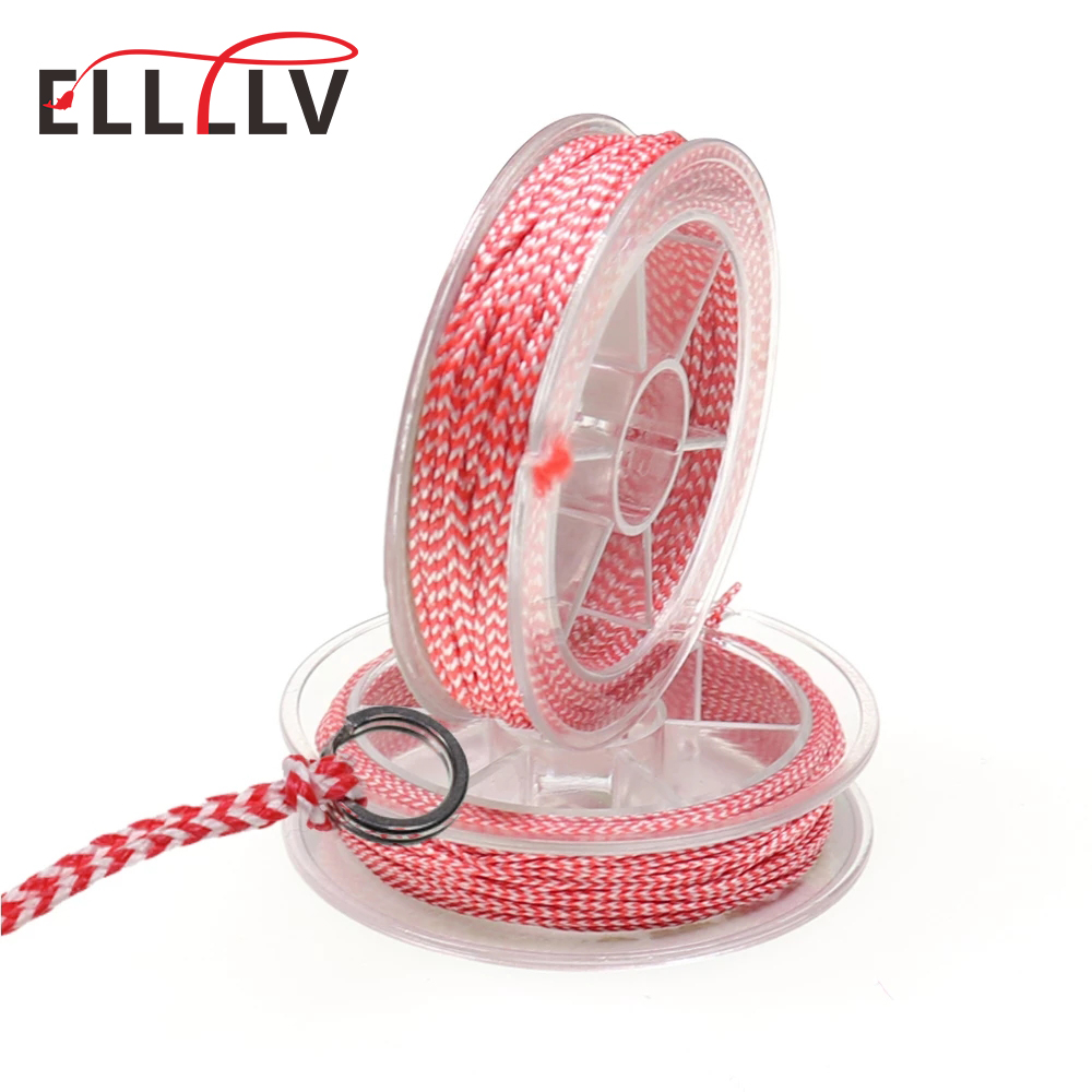 Elllv 10M/Rol 70LB - 200LB 8 Helai PE Dikepang Membantu Garis Kait Air Asin Memancing Jigging Kait DIY Trolling Umpan Terikat Garis