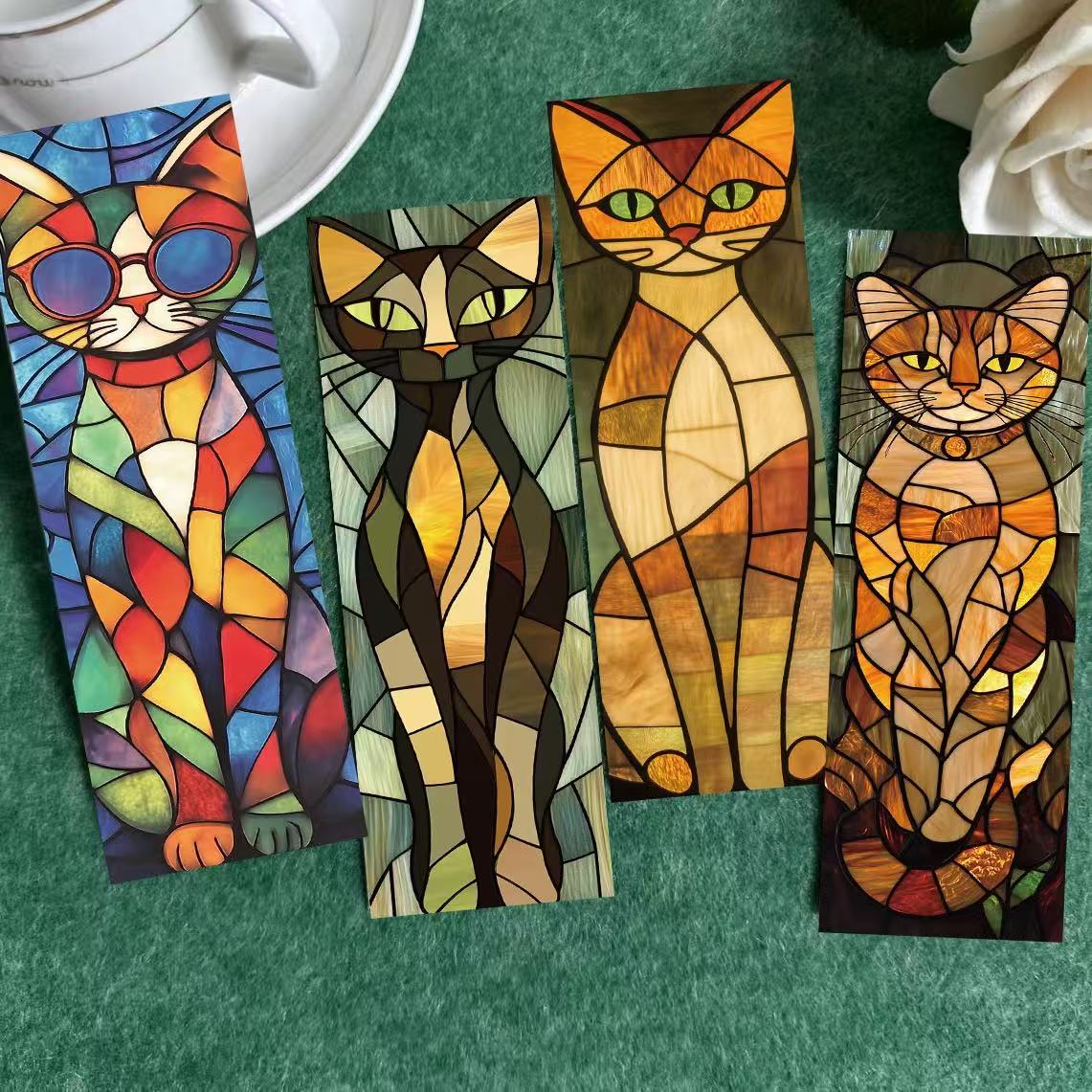 30 STKS Elegante Kat Bladwijzers Prachtige Leespagina's Boekmarkeringen Student Creatieve Geschenken Decoratie Pagina Markeringen Kaarten