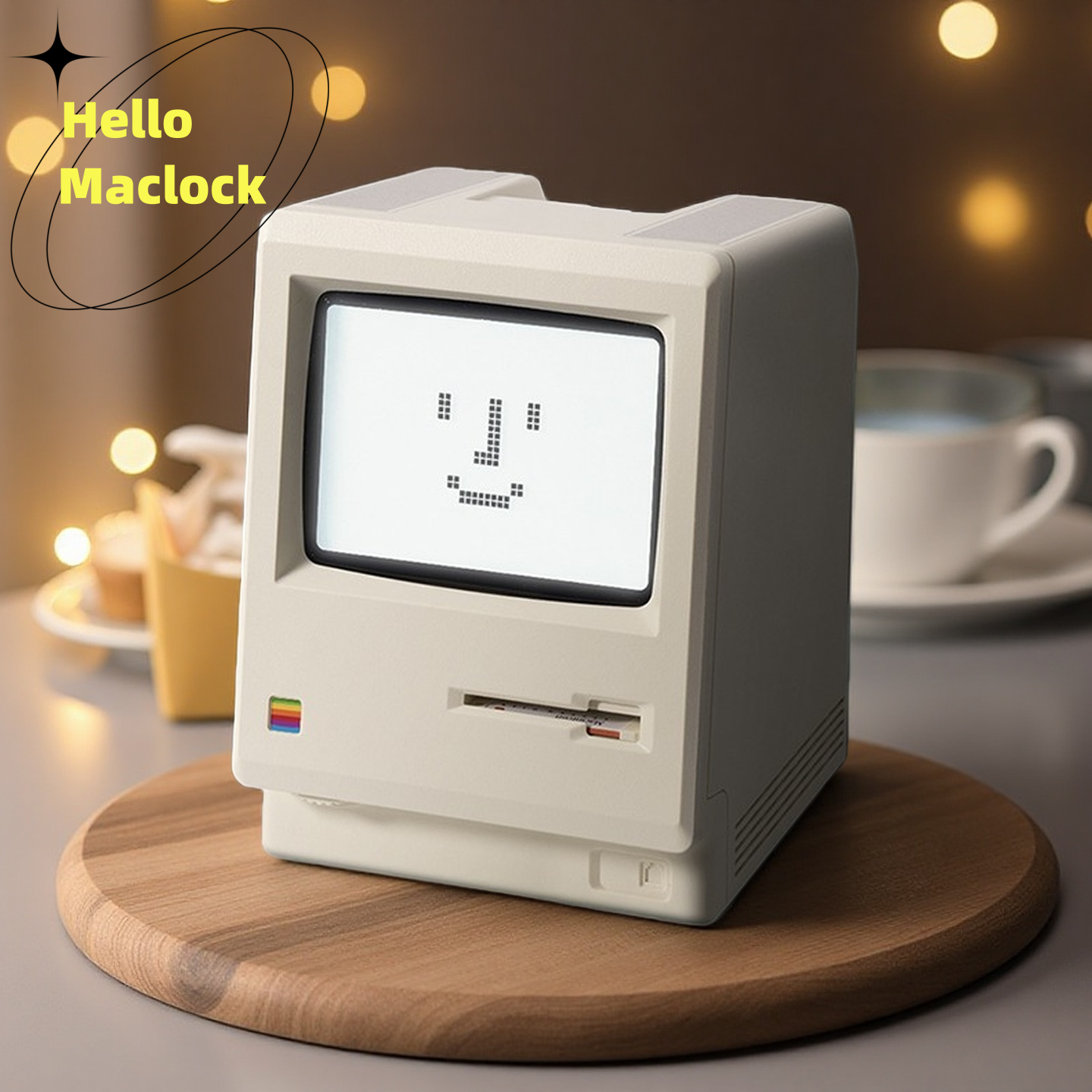 Ретро-будильник Maclock Macintosh Классический настольный орнамент с дизайном цифровых часов