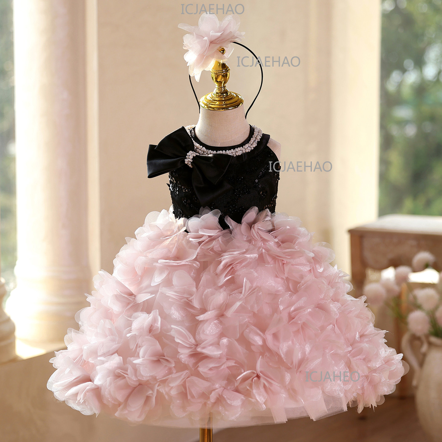 Kinder Festkleid Prinzessinnenkleid Mädchen Geburtstagsparty-Kleid Hochwertiges Mädchen-Abendkleid Kinder Klavier-Auftritts-Kostüm