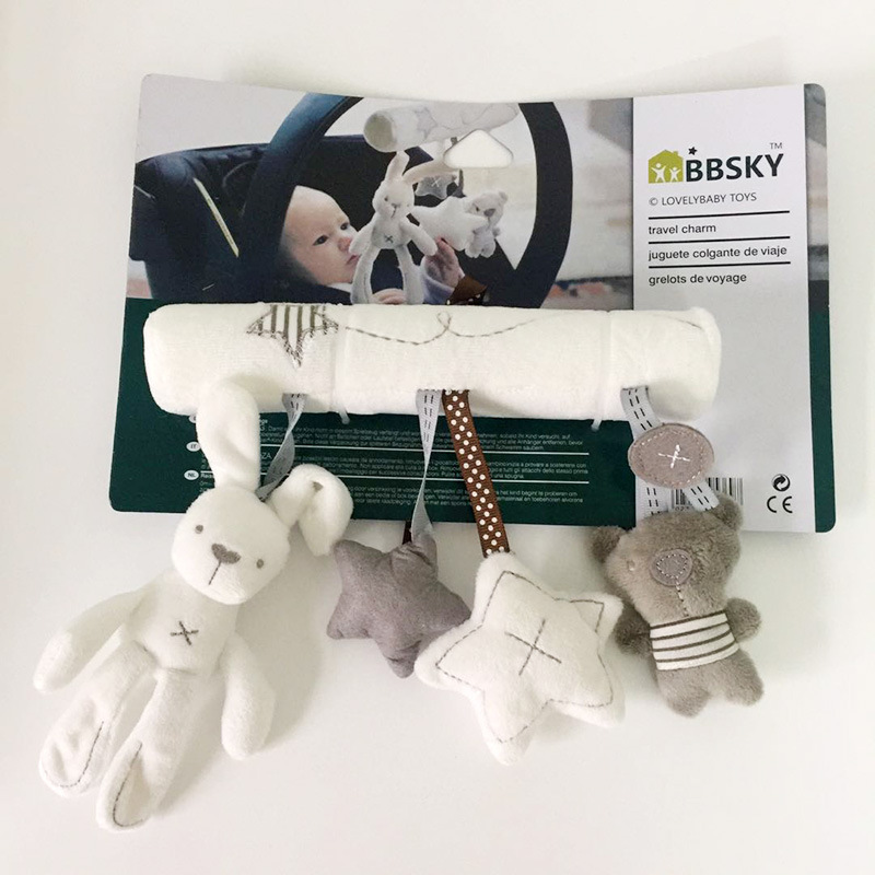 Animal coelho pendurado pelúcia torcido carrinho de bebê brinquedo chocalho espiral bebê cama brinquedos kawaii macio pelúcia animal boneca para crianças