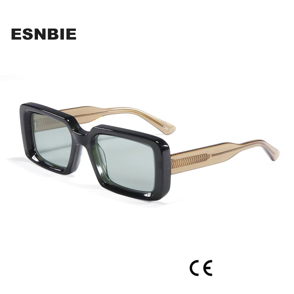 Designer Sunglasses Men High Quality Acetate Square Zonnebril Dames Trendy Rectangle Sun Glasses For Women UV400 Eyewear
