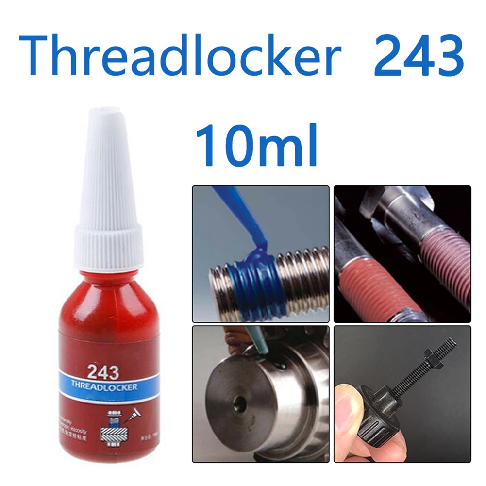 10 ミリリットルブルーねじ緩み止め中強度ねじ緩み止め 243 シールねじロック M6-M20 ねじのロックとシール