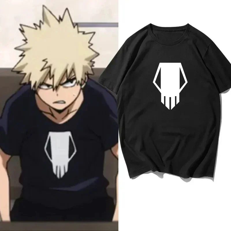 T-Shirt Sommer My Hero Academia Bakugo Katsuki Bedrucktes Mode-T-Shirt Damenmode Lässig Harajuku Kurzarm Casual